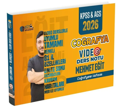 2026 MEB AGS KPSS Coğrafya Video Ders Notları Mehmet Eğit Fotokopi GO - Tüm Sınavlarda Daha İleriye