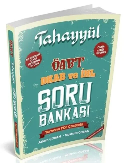 ÖABT Din Kültürü ve İmam Hatip Lisesi Öğretmenliği Soru Bankası Çözümlü Tahayyül Yayınları Fotokopi GO - Tüm Sınavlarda Daha İleriye
