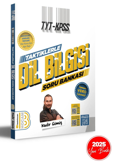 TYT - KPSS Taktiklerle Dil Bilgisi Tamamı Video Çözümlü Soru Bankası Benim Hocam Yayınları Fotokopi GO - Tüm Sınavlarda Daha İleriye