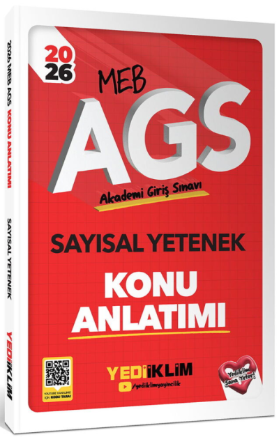 2026 MEB AGS Sayısal Yetenek Konu Anlatımı Yediiklim Yayınları