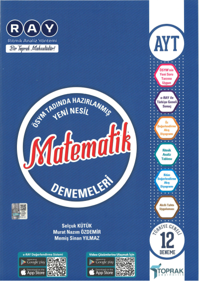 AYT Matematik Ray 12 li Denemeleri Fotokopi GO - Tüm Sınavlarda Daha İleriye