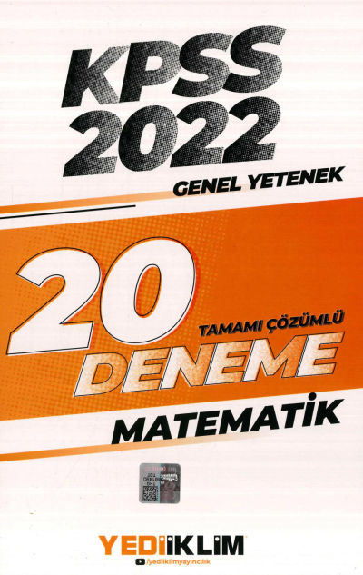 MATEMATİK 20 DENEME ÇÖZÜMLÜ Fotokopi GO - Tüm Sınavlarda Daha İleriye