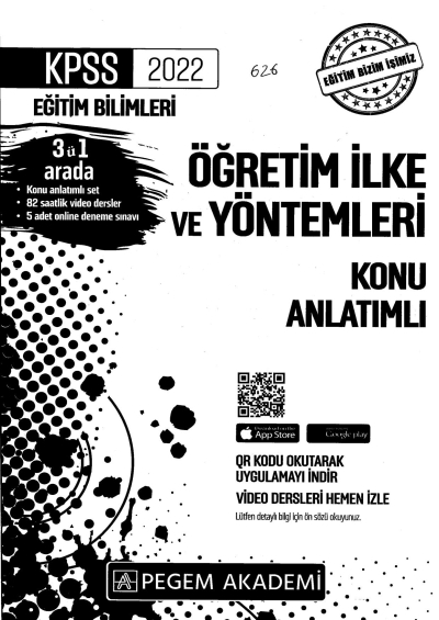 2022 KPSS Eğitim Bilimleri ÖĞRETİM İLKE VE YÖNTEMLERİ KONU ANLATIM Fotokopi GO - Tüm Sınavlarda Daha İleriye