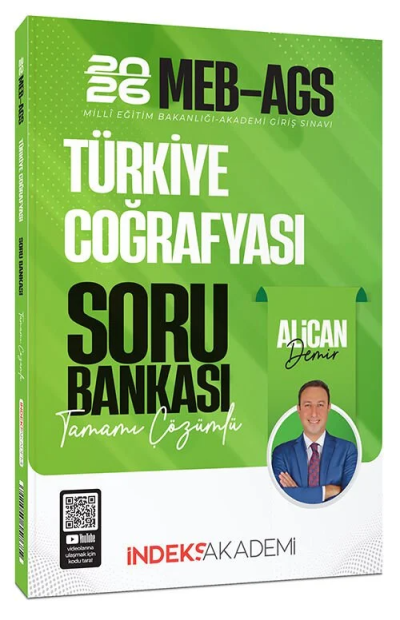 2026 MEB-AGS Türkiye Coğrafyası Soru Bankası Çözümlü Alican Demir İndeks Akademi Yayıncılık Fotokopi GO - Tüm Sınavlarda Daha İleriye