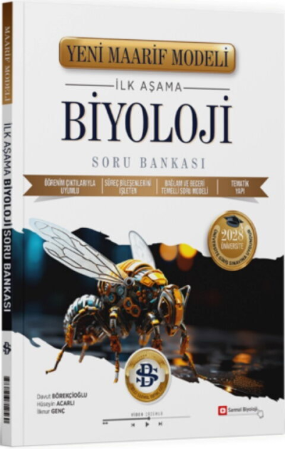 2028 Üniversiteye Hazırlık Biyoloji İlk Aşama Maarif Model Soru Bankası Bilgi Sarmal Yayınları Fotokopi GO - Tüm Sınavlarda Daha İleriye