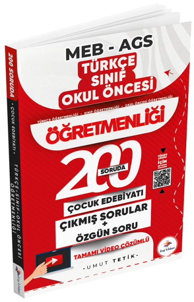 ÖABT MEB-AGS Türkçe, Sınıf, Okul Öncesi 200 Soruda Çocuk Edebiyatı Özgün ve Çıkmış Sorular Çözümlü Dizgi Kitap Yayınları Fotokopi GO - Tüm Sınavlarda Daha İleriye
