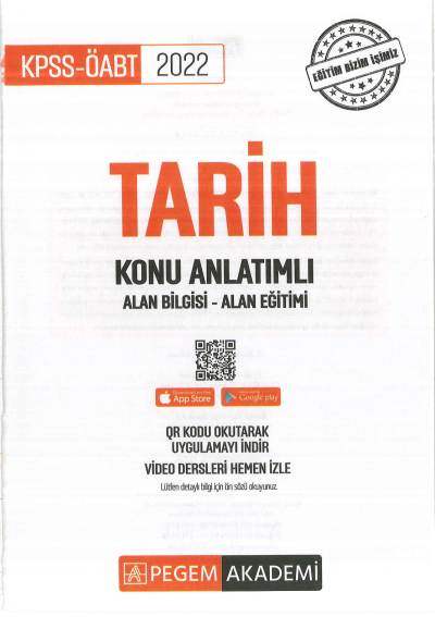 TARİH KONU ANLATIMI ALAN BİLGİSİ - ALAN EĞİTİMİ Fotokopi GO - Tüm Sınavlarda Daha İleriye