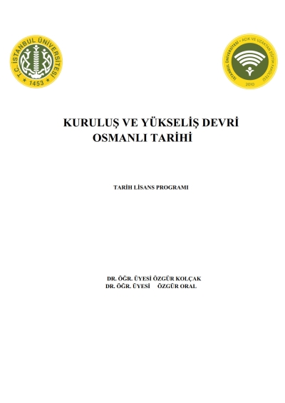 Kuruluş ve Yükseliş Devri Osmanlı Tarihi Fotokopi GO - Tüm Sınavlarda Daha İleriye