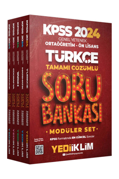 Ortaöğretim-Önlisans Matematik Tamamı Çözümlü Soru Bankası Modüler Set