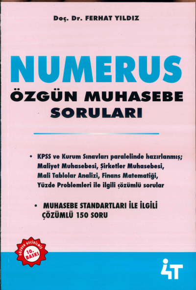 NUMERUS ÖZGÜN MUHASEBE SORU BANKASI Fotokopi GO - Tüm Sınavlarda Daha İleriye
