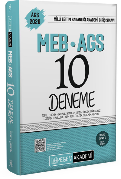 2026 MEB AGS Tamamı Çözümlü 10 Deneme Pegem Akademi Yayıncılık Fotokopi GO - Tüm Sınavlarda Daha İleriye