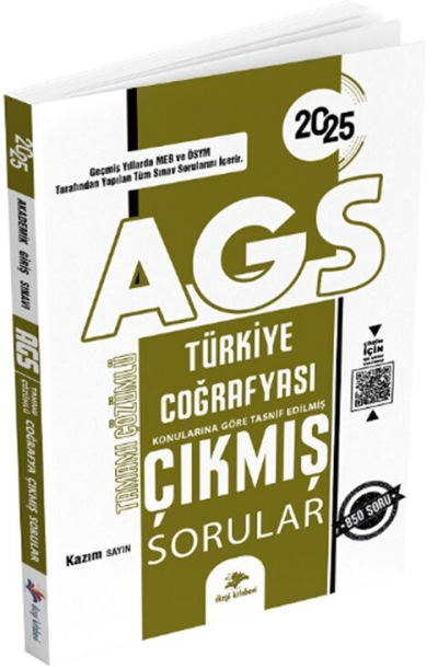 2025 MEB AGS Türkiye Coğrafyası Video Çözümlü Çıkmış Sorular Kazım Sayın Dizgi Kitap
