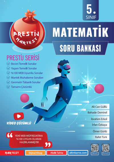 5. Sınıf Prestij Matematik Soru Bankası Nartest Yayınları Fotokopi GO - Tüm Sınavlarda Daha İleriye