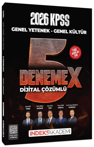 2026 KPSS Genel Yetenek Genel Kültür 5 DenemeX Çözümlü İndeks Akademi Yayıncılık Fotokopi GO - Tüm Sınavlarda Daha İleriye