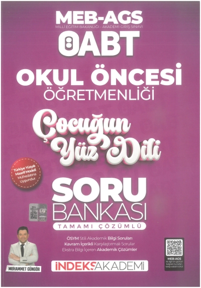 ÖABT Okul Öncesi Öğretmenliği Çocuğun Yüz Dili Soru Bankası Çözümlü İndeks Akademi Yayıncılık Fotokopi GO - Tüm Sınavlarda Daha İleriye