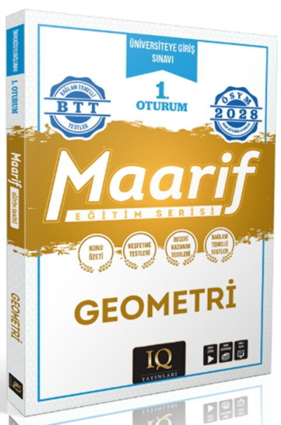 2028 TYT Geometri Maarif Eğitim Serisi 1. Oturum IQ Yayınları Fotokopi GO - Tüm Sınavlarda Daha İleriye