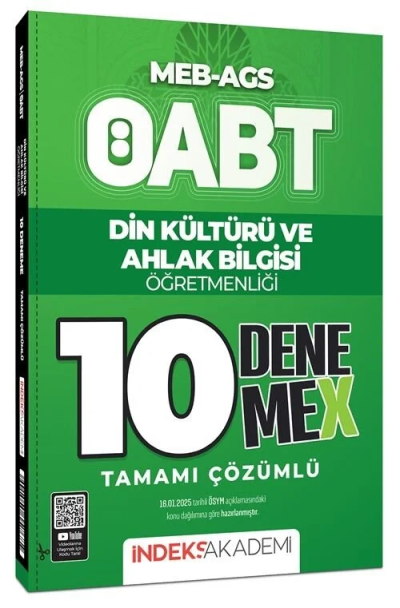 2025 ÖABT MEB-AGS Din Kültürü ve Ahlak Bilgisi 10 DenemeX Çözümlü İndeks Akademi Fotokopi GO - Tüm Sınavlarda Daha İleriye