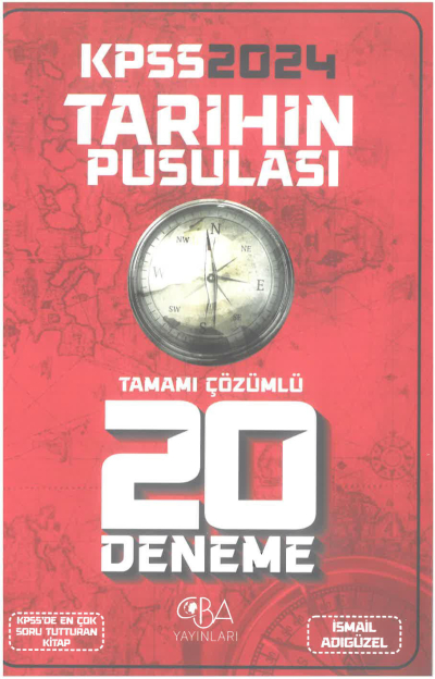 Tarihin Pusulası Tamamı Çözümlü 20 Deneme Fotokopi GO - Tüm Sınavlarda Daha İleriye