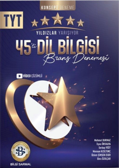 TYT Dil Bilgisi Yıldızlar Yarışıyor 45 li Branş Denemesi Bilgi Sarmal Fotokopi GO - Tüm Sınavlarda Daha İleriye