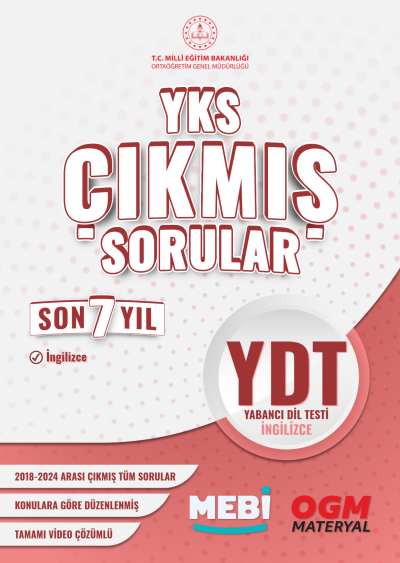 YDT Çıkmış Sorular Son 7 Yıl 2018-2024 MEBİ Fotokopi GO - Tüm Sınavlarda Daha İleriye