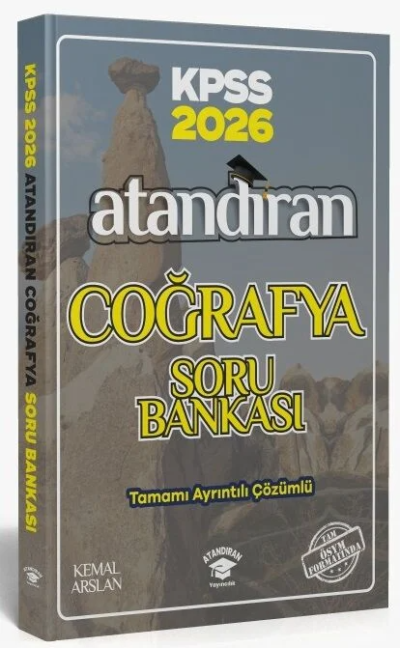 KPSS Coğrafya Atandıran Soru Bankası Çözümlü Atandıran Yayınları Fotokopi GO - Tüm Sınavlarda Daha İleriye
