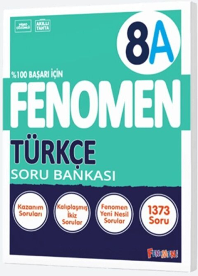 8. Sınıf Türkçe A Fenomen Soru Bankası Fenomen Kitap Fotokopi GO - Tüm Sınavlarda Daha İleriye
