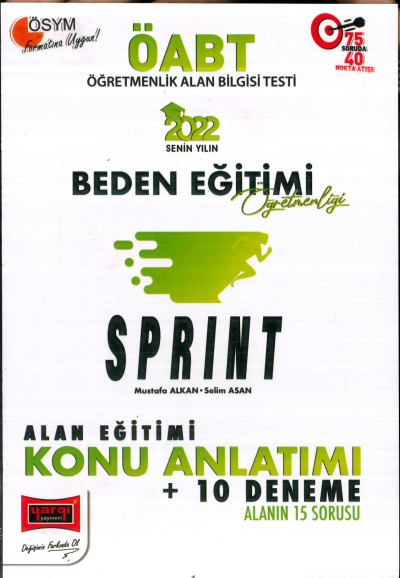 SPRINT ALAN EĞİTİMİ KONU ANLATIMI + 10DENEME Fotokopi GO - Tüm Sınavlarda Daha İleriye