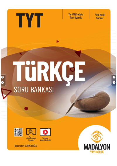 TYT Türkçe Soru Bankası Madalyon Yayınları Fotokopi GO - Tüm Sınavlarda Daha İleriye