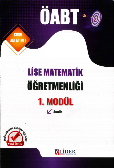 LİSE MATEMATİKÖĞRETMENLİĞİ 1. MODÜL (ANALİZ) KONU ANLATIM Fotokopi GO - Tüm Sınavlarda Daha İleriye