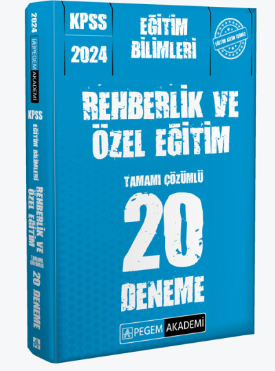 2024 KPSS Eğitim Bilimleri Rehberlik ve Özel Eğitim 20 Deneme Fotokopi GO - Tüm Sınavlarda Daha İleriye