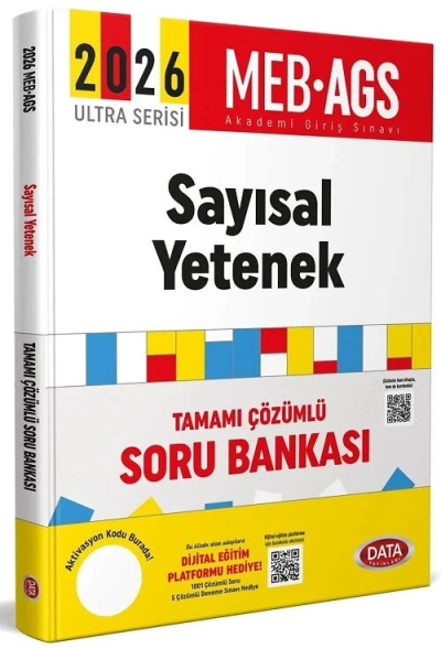 2026 MEB-AGS Sayısal Yetenek Soru Bankası Çözümlü Ultra Serisi Data Yayınları Fotokopi GO - Tüm Sınavlarda Daha İleriye