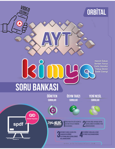 AYT Kimya Orbital Soru Bankası Orbital Yayınları Fotokopi GO - Tüm Sınavlarda Daha İleriye