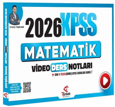 2026 KPSS Matematik Video Ders Notları Tekrar Akademi Yayınları Fotokopi GO - Tüm Sınavlarda Daha İleriye