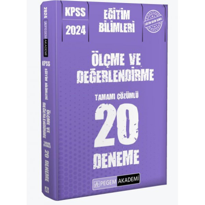 ÖLÇME VE DEĞERLENDİRME 20 DENEME TAMAMI ÇÖZÜMLÜ Fotokopi GO - Tüm Sınavlarda Daha İleriye