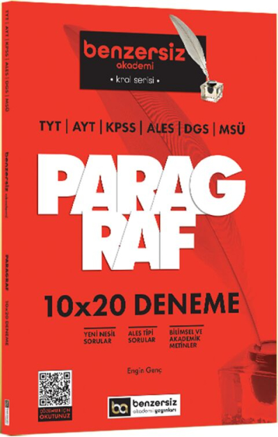 Kral Serisi Benzersiz Paragraf 10x20 Deneme Benzersiz Akademi Yayınları Fotokopi GO - Tüm Sınavlarda Daha İleriye