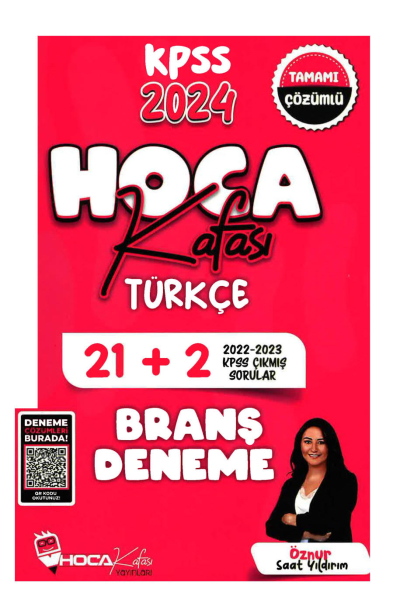 2024 KPSS Türkçe 21+2 Deneme Video Çözümlü Hoca Kafası Yayınları Fotokopi GO - Tüm Sınavlarda Daha İleriye