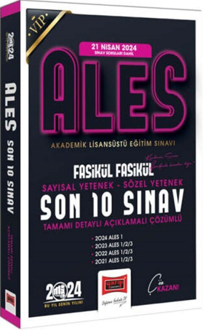 2024 ALES Son 10 Sınav Fasikül Fasikül Çıkmış Sorular (21 Nisan 2024 Sınavı Dahil) Yargı Yayınevi Fotokopi GO - Tüm Sınavlarda Daha İleriye
