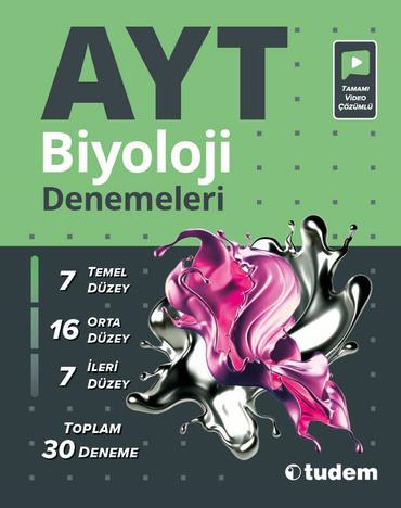AYT Biyoloji Denemeleri 30 Deneme Video Çözümlü Fotokopi GO - Tüm Sınavlarda Daha İleriye
