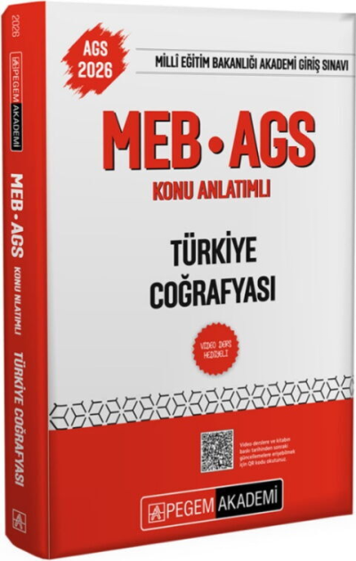 2026 MEB-AGS Konu Anlatımlı Türkiye Coğrafyası Pegem Akademi Yayıncılık Fotokopi GO - Tüm Sınavlarda Daha İleriye