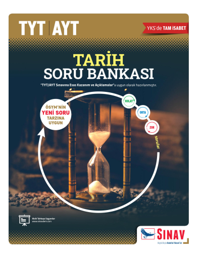 TYT AYT Tarih Soru Bankası Sınav Yayınları Fotokopi GO - Tüm Sınavlarda Daha İleriye