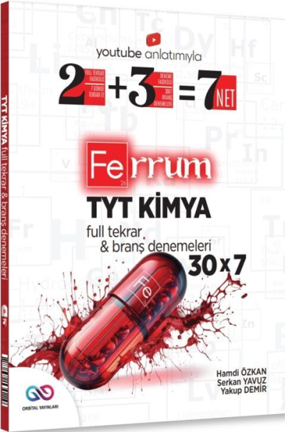 2025 TYT Kimya Ferrum 30 x 7 Branş Denemeleri Orbital Yayınları Fotokopi GO - Tüm Sınavlarda Daha İleriye