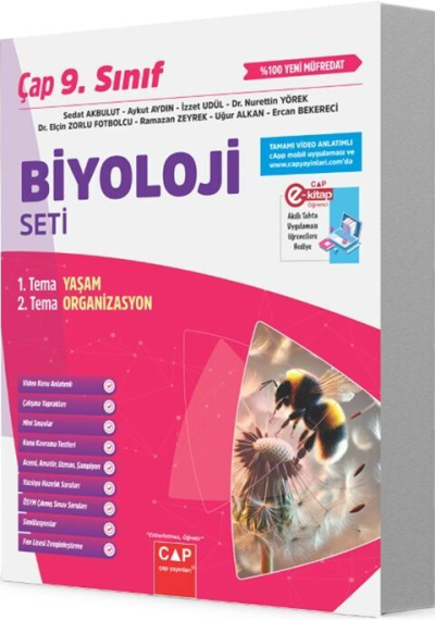 Çap Yayınları 9. Sınıf Biyoloji Fasikülleri Fotokopi GO - Tüm Sınavlarda Daha İleriye