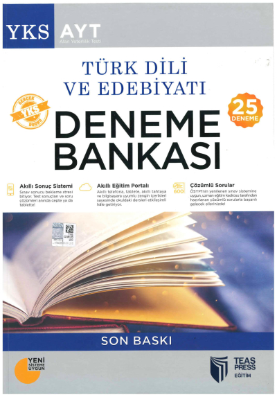 Teas Press Teas Ayt Türk Dili Ve Edebiyatı 25'Li Deneme Bankası Fotokopi GO - Tüm Sınavlarda Daha İleriye
