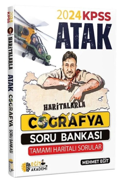 2024 KPSS Haritalarla Atak Coğrafya Soru Bankası