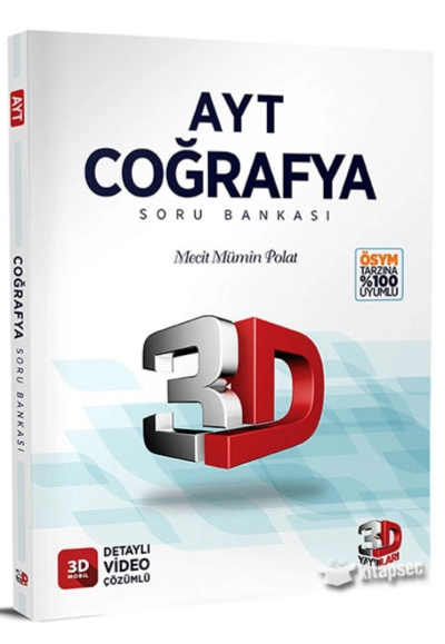 AYT 3D Coğrafya Tamamı Video Çözümlü Soru Bankası Fotokopi GO - Tüm Sınavlarda Daha İleriye