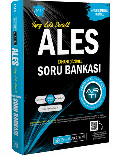 2025 ALES Tamamı Çözümlü Soru Bankası Pegem Yayınları Fotokopi GO - Tüm Sınavlarda Daha İleriye