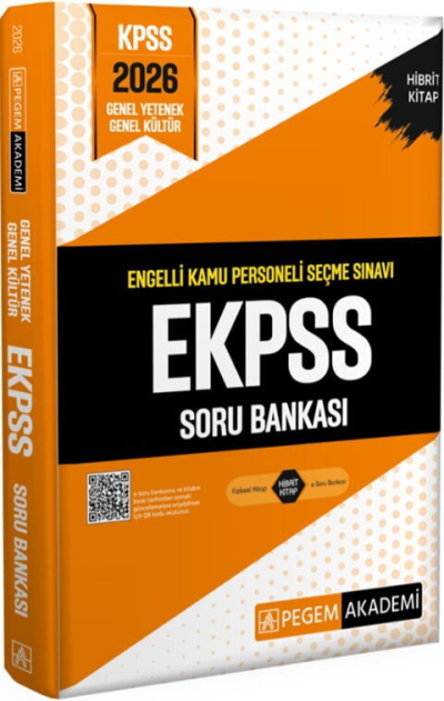 2026 E-KPSS Engelli Kamu Personeli Seçme Sınavı Soru Bankası Pegem Akademi Yayıncılık Fotokopi GO - Tüm Sınavlarda Daha İleriye
