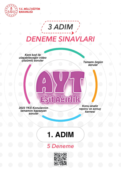 3 ADIM DENEME SINAVLARI AYT EŞİT AĞIRLIK 1. ADIM