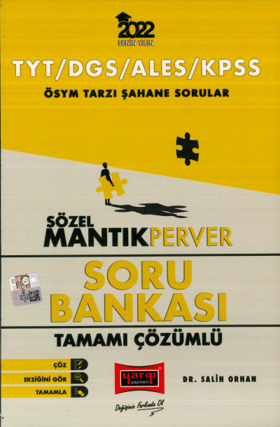 SÖZEL MANTIK PERVER SERİSİ SORU BANKASI TAMAMI ÇÖZÜMLÜ Fotokopi GO - Tüm Sınavlarda Daha İleriye