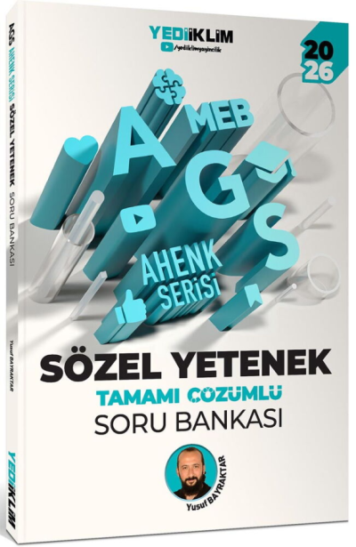 2026 MEB-AGS Sözel Yetenek Soru Bankası Çözümlü Ahenk Serisi Yusuf Bayraktar Yediiklim Yayınları